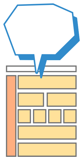 2カラムサイトの図