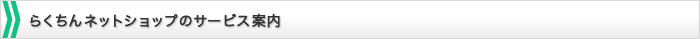 らくちんネットショップのサービス案内